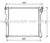 AVA QUALITY COOLING MT2243 Radiator, engine cooling